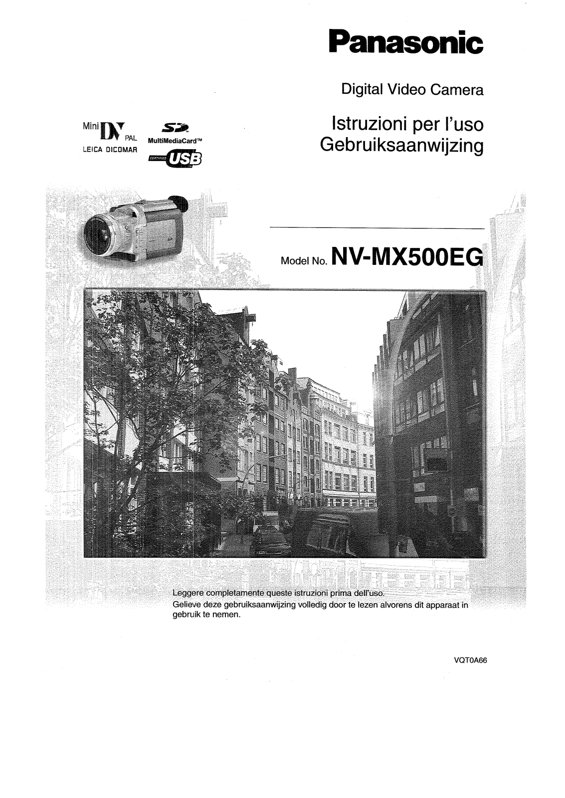 Panasonic NVMX500EG Operating Instructions