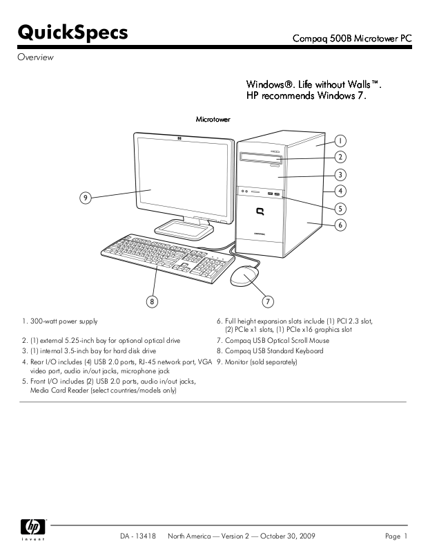 HP 500B User Manual