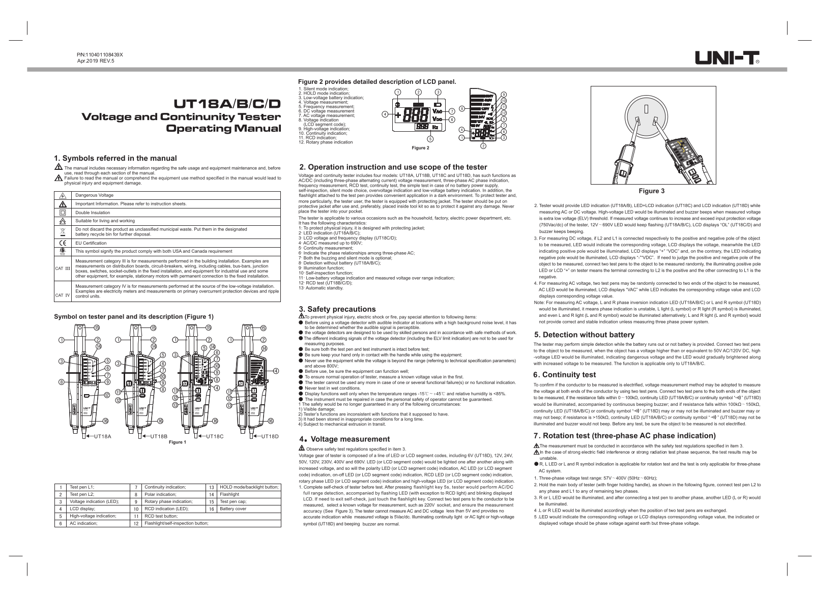 UNI-T UT18C User Manual - ManualMachine.com