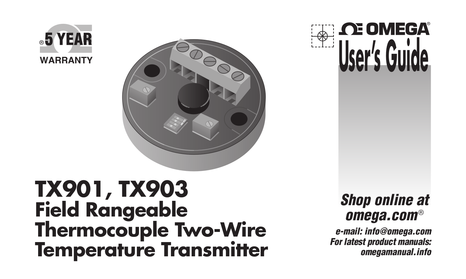 Omega TX901, TX903 User guide - ManualMachine.com