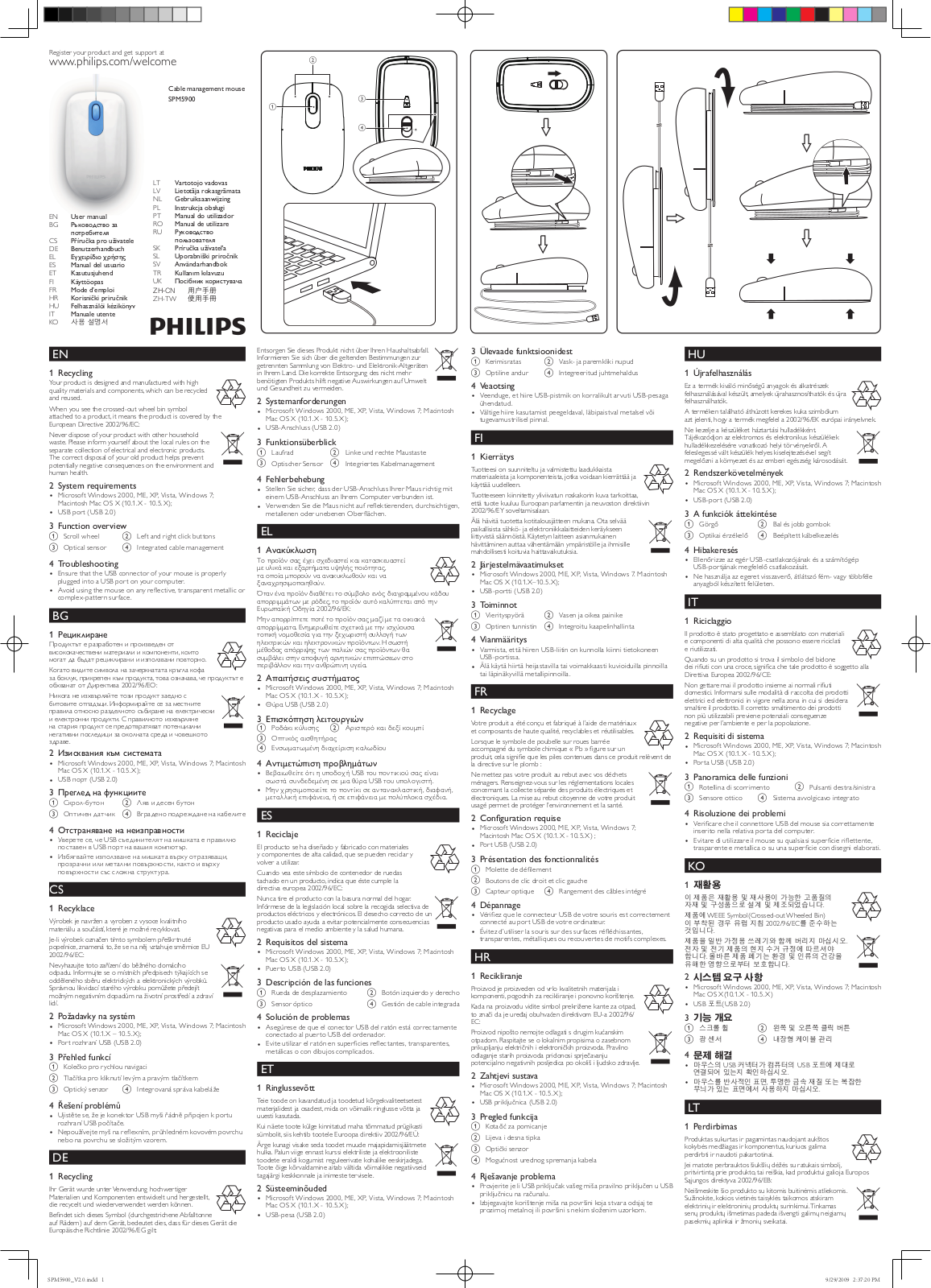 Philips SPM5900B User Manual