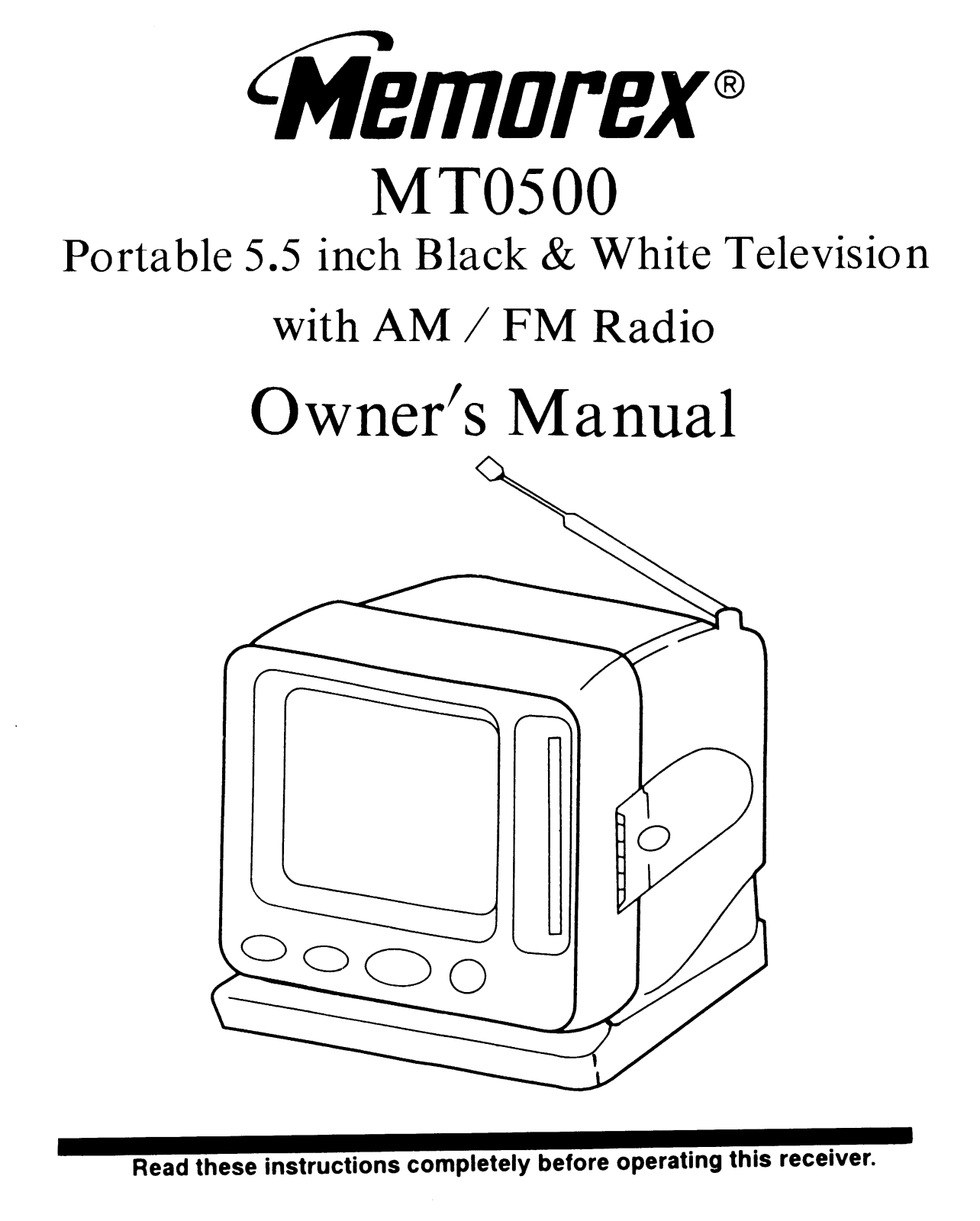 Memorex MT0500 User Manual