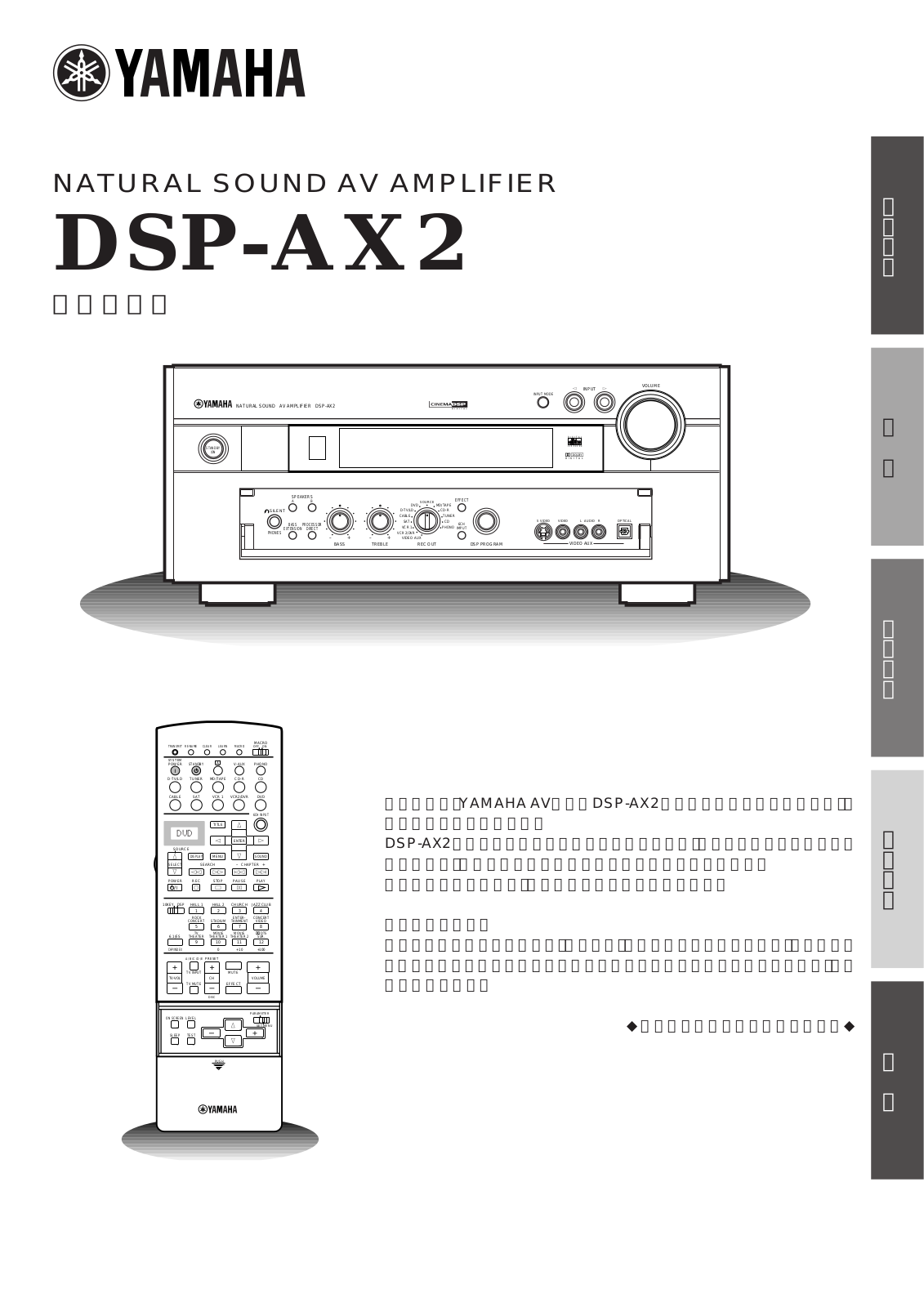 Yamaha DSP-AX2 User Manual