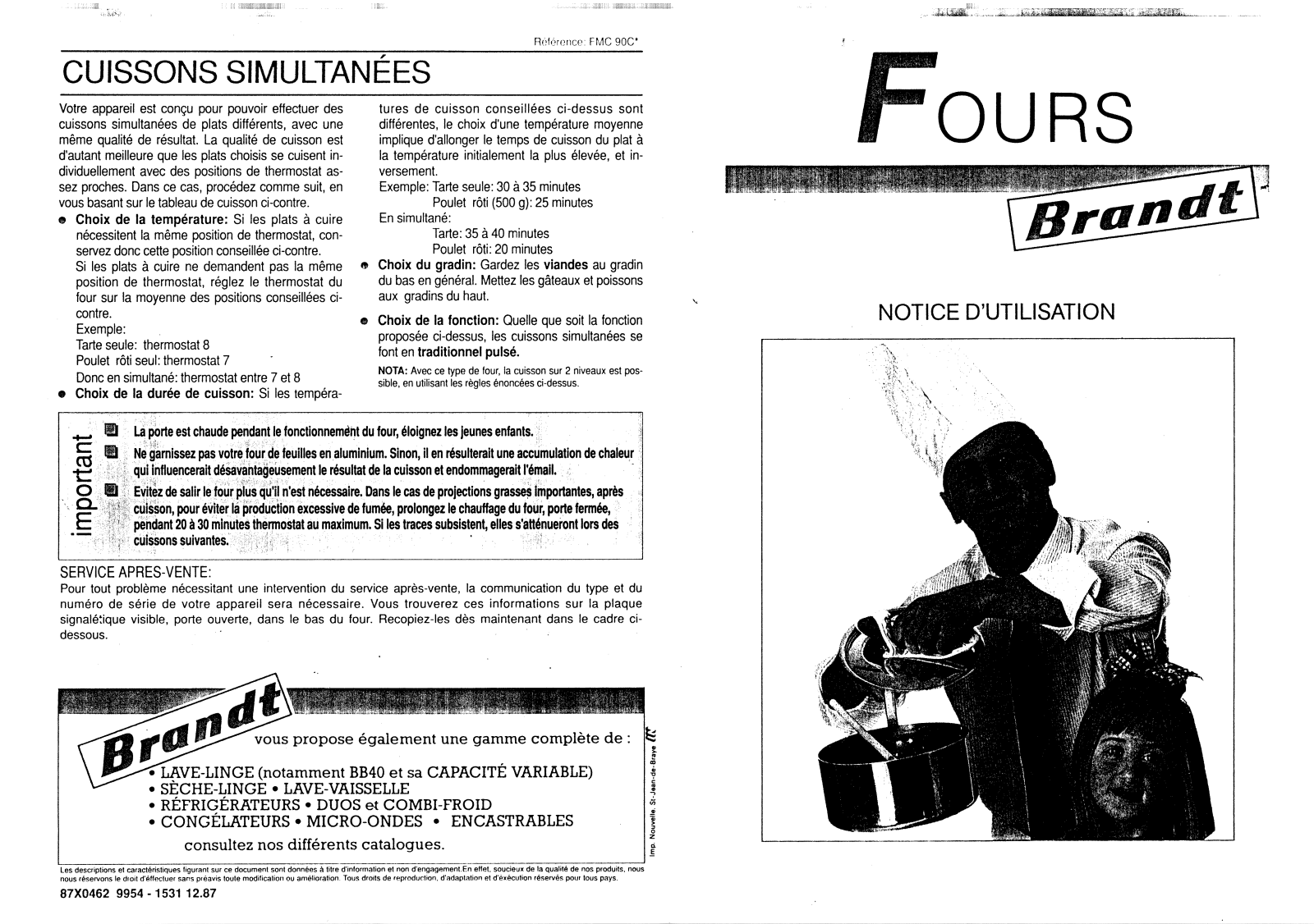 BRANDT FMC90C User Manual