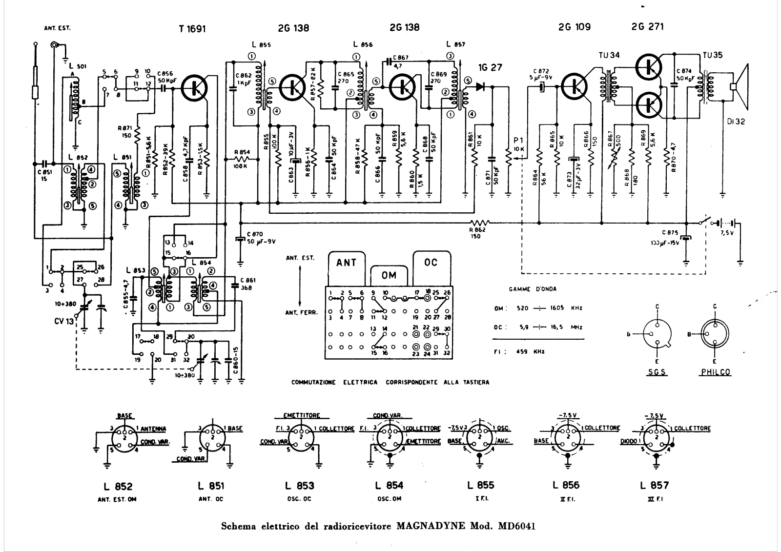 Magnadyne md6041 schematic