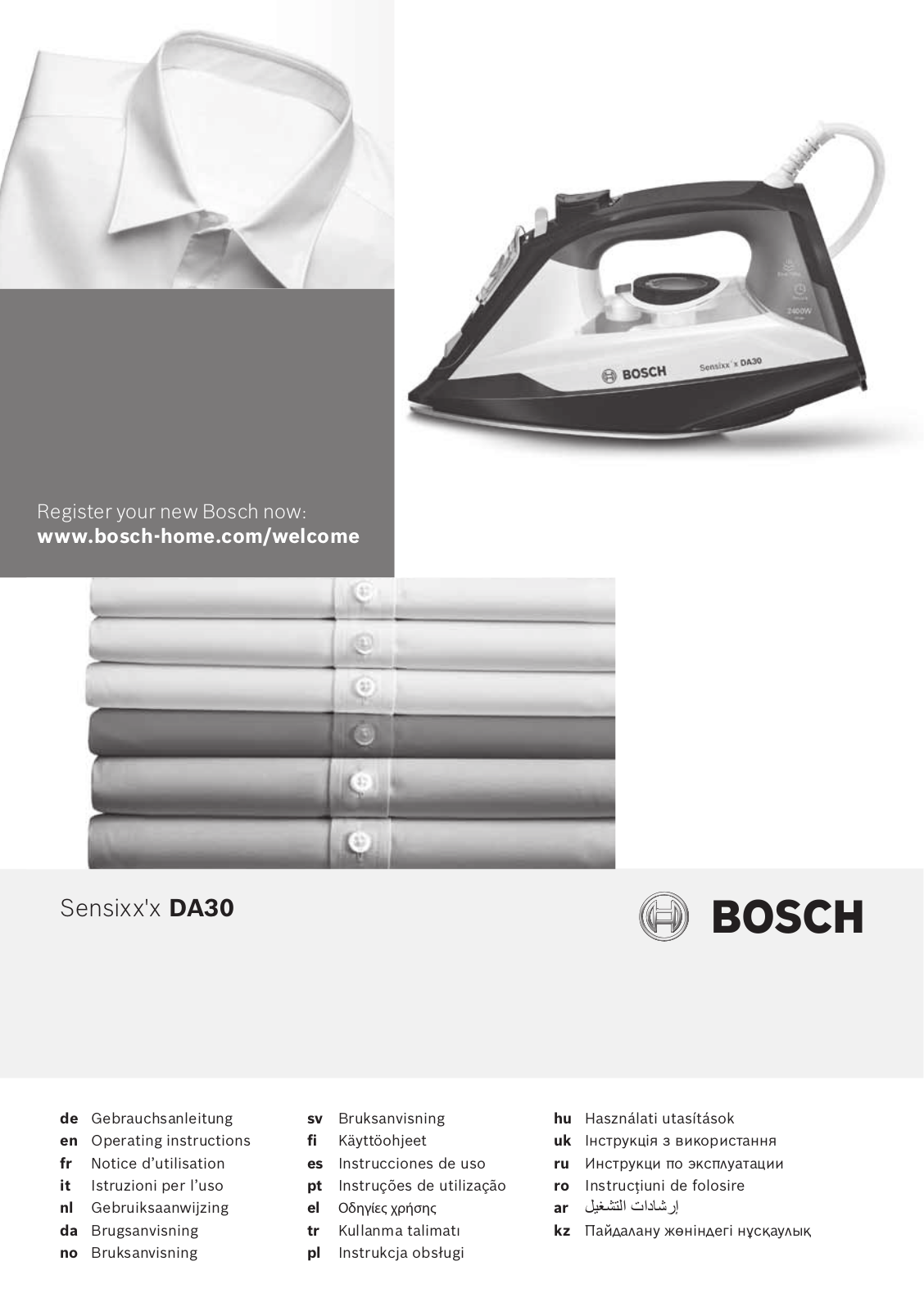 BOSCH SENSIXX'X DA30 User Manual