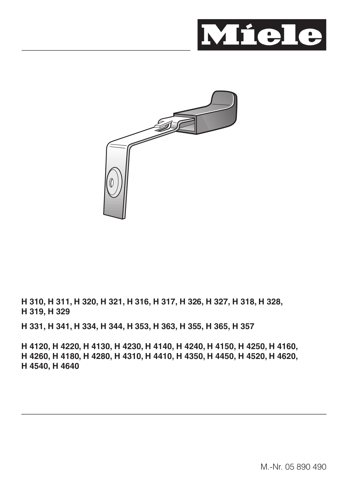 Miele H 310, H 311, H 320, H 321, H 316 Assembly instructions