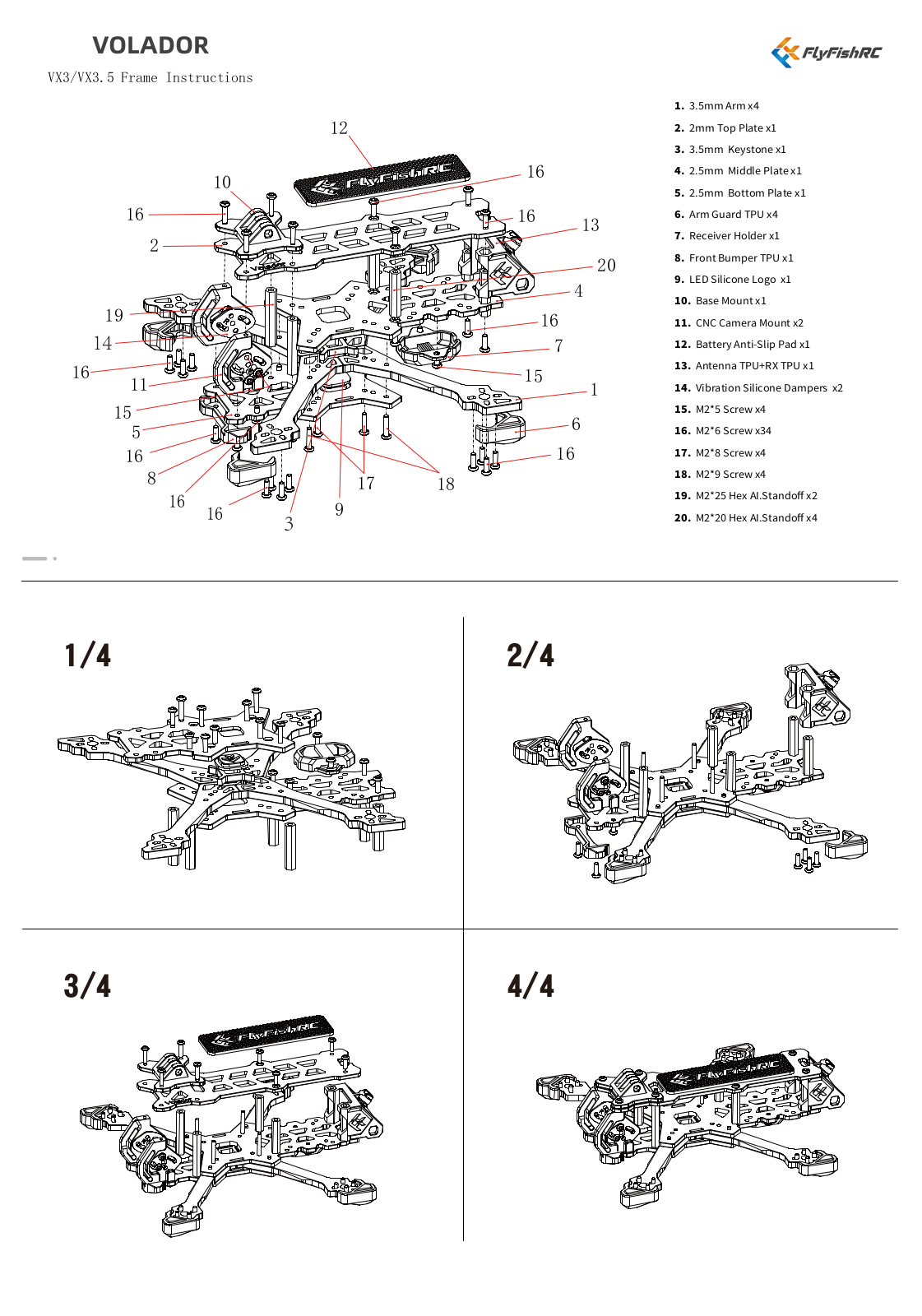 FlyFish RC Volador VX3 User guide - ManualMachine.com