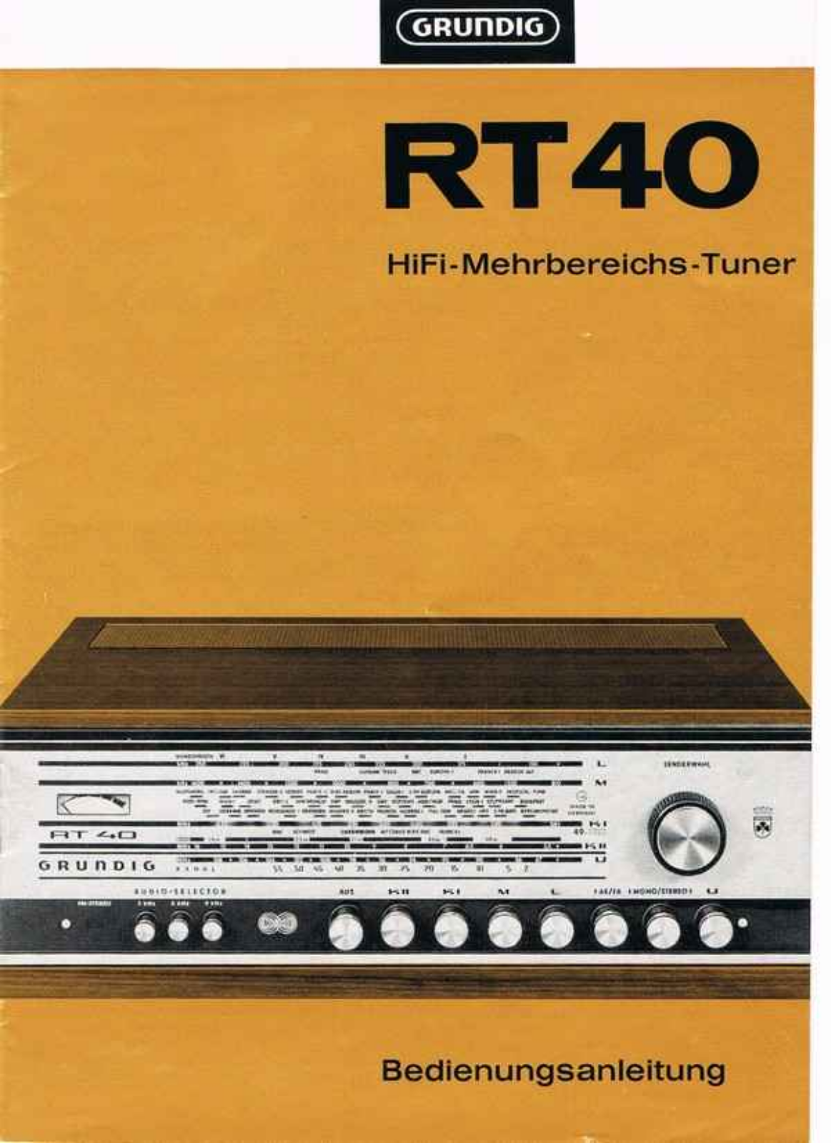 Grundig RT-40 Owners Manual