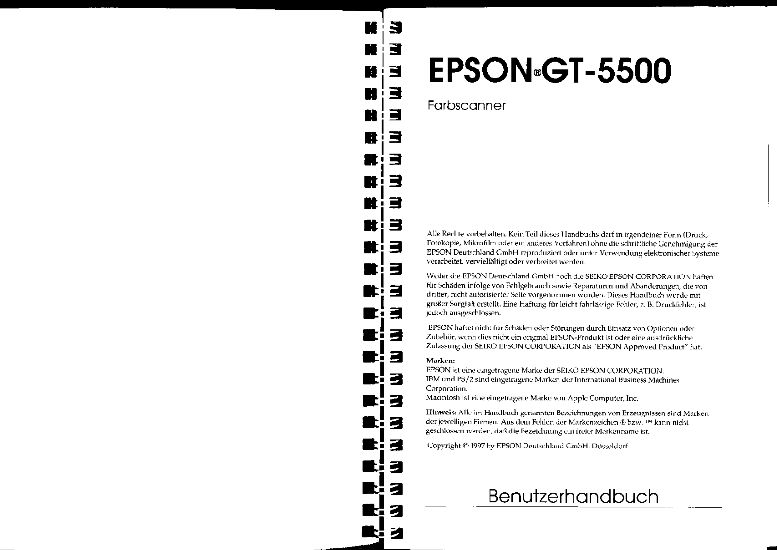 Epson GT5500 User Manual