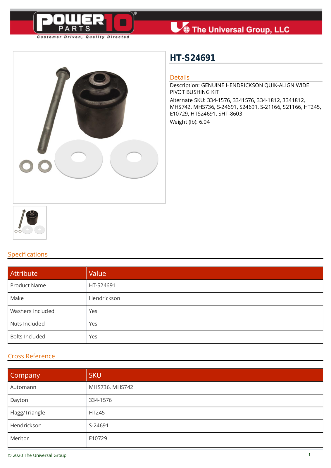 The Universal Group HT-S24691 Specifications - ManualMachine.com