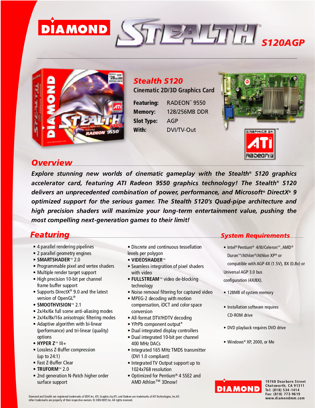 Diamond S120AGP User Manual