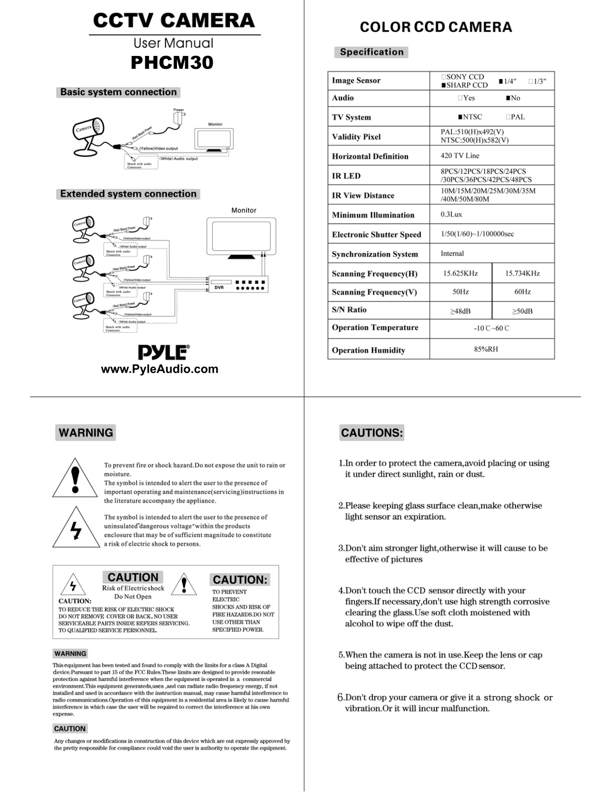 Pyle PHCM30 User guide - ManualMachine.com