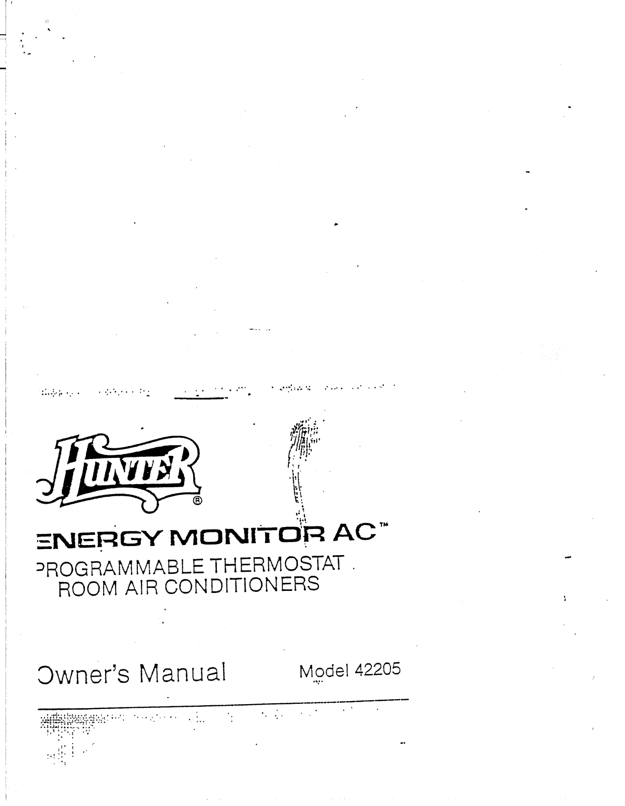 Hunter Fan 42205 User Manual