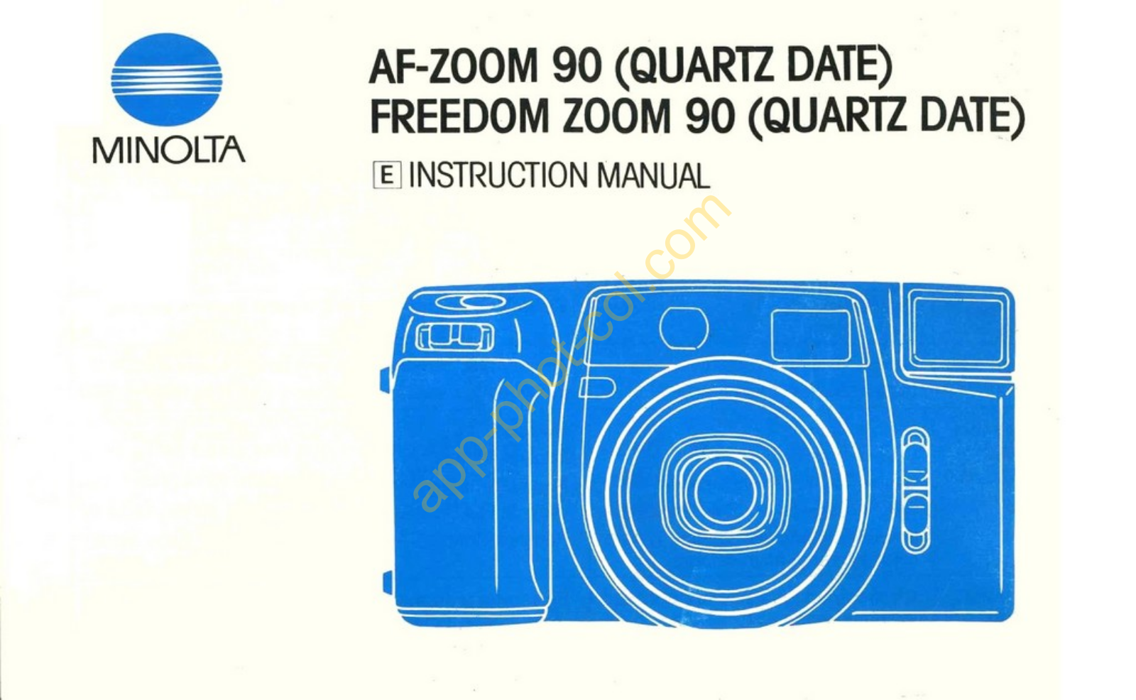 Minolta AF-Zoom 90 Operation Manual