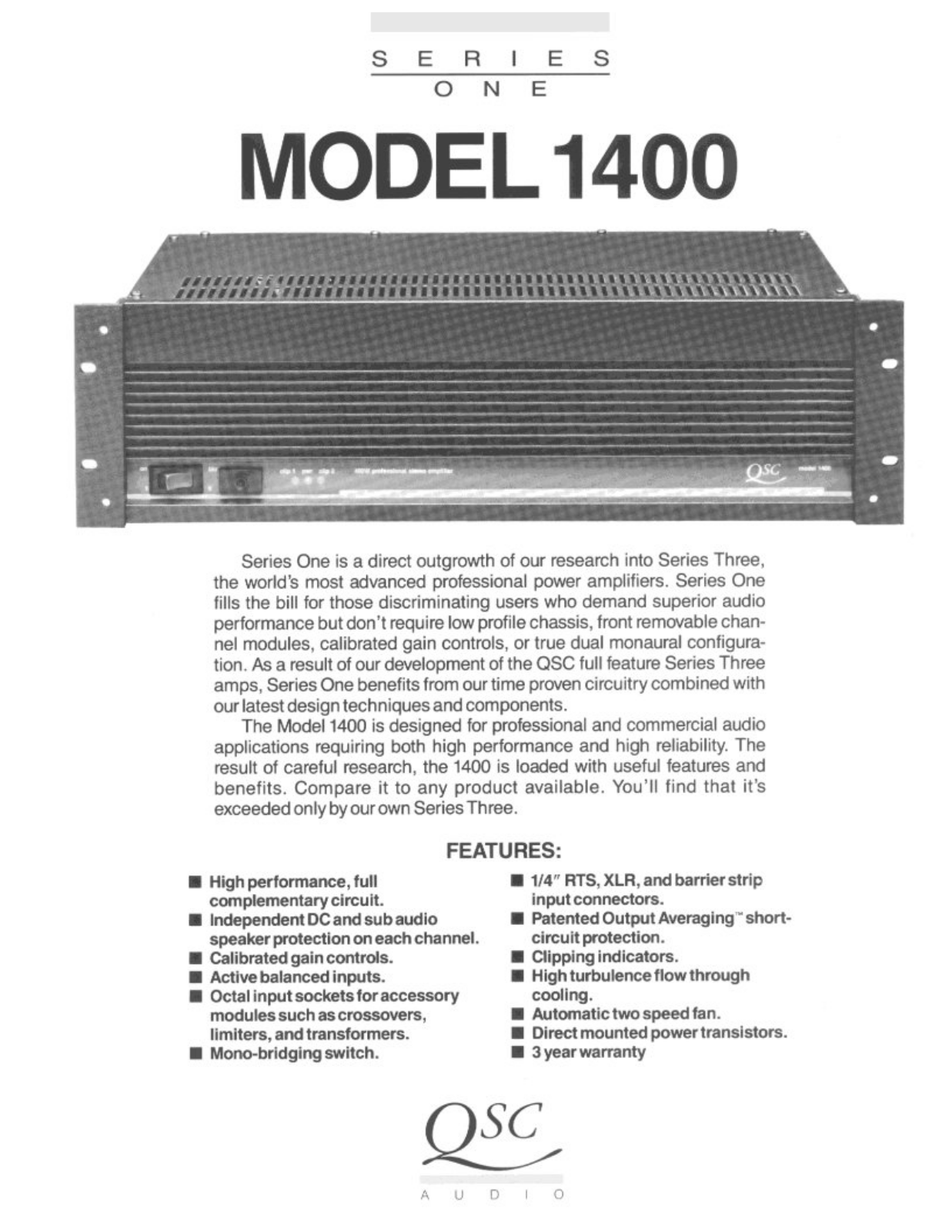 QSC 1400 Brochure