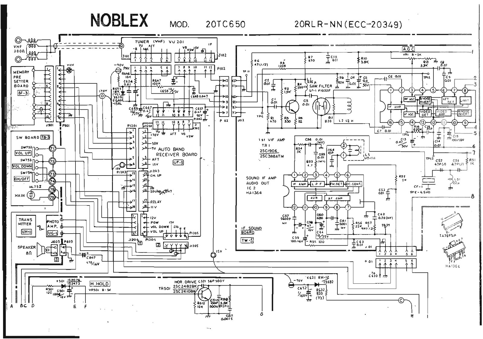 NOBLEX 20TC650 Diagram