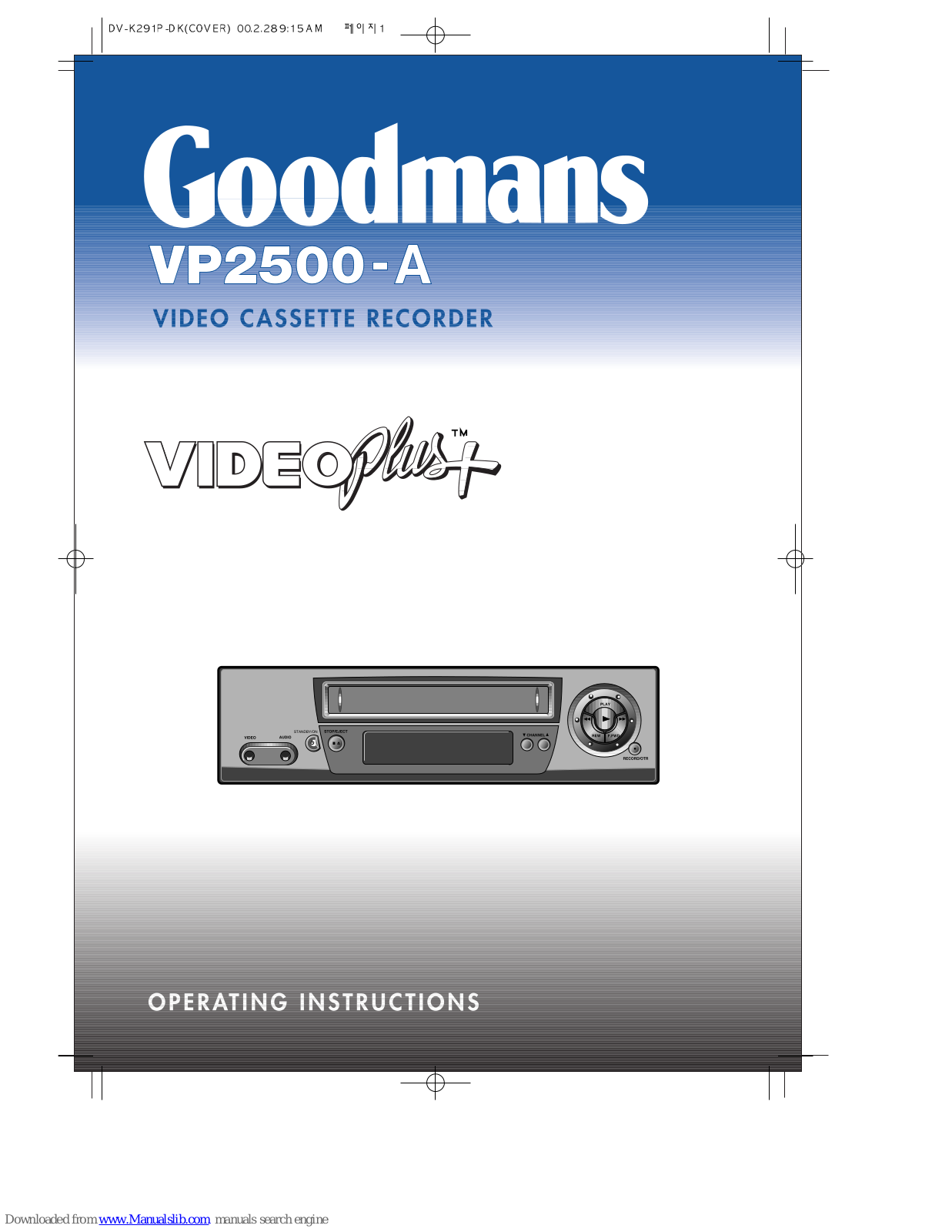 Goodmans VP2500-A User Manual