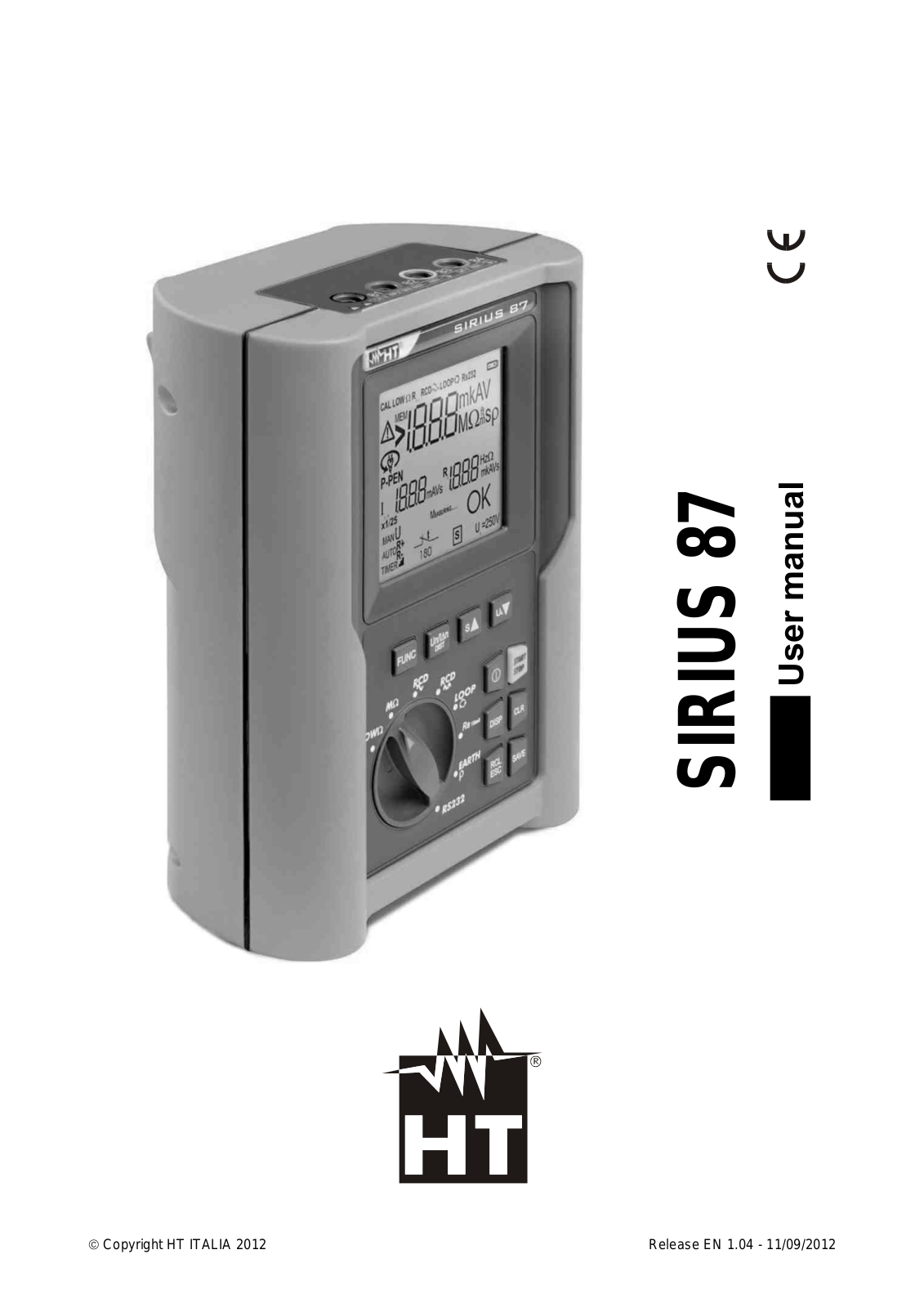 HT instruments SIRIUS87 User Manual