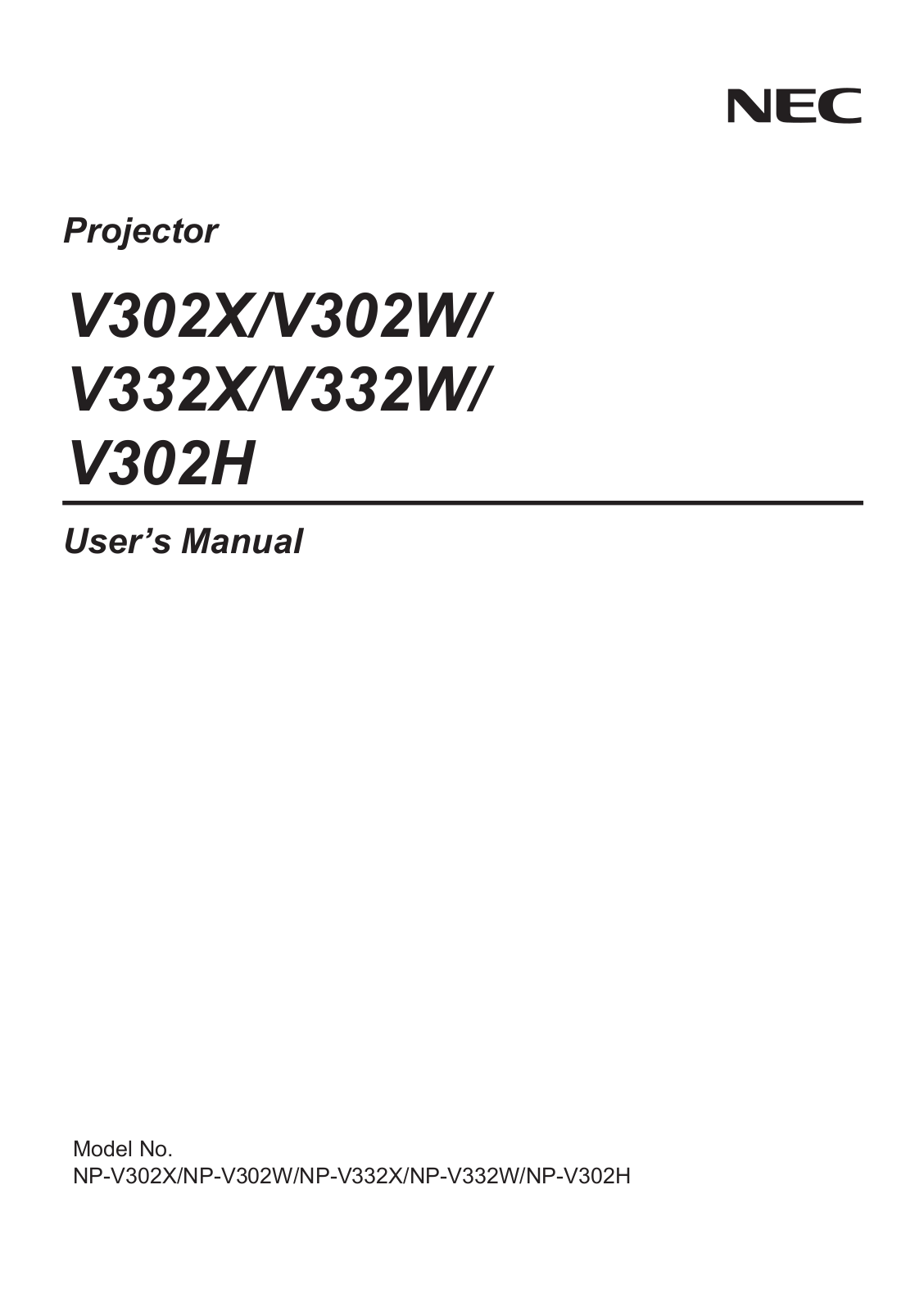 Nec 60003894 User Manual