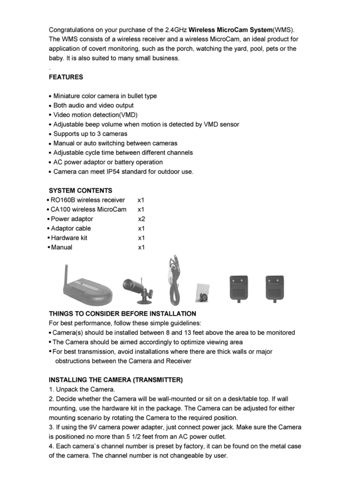 Uniden America UP095 Users manual