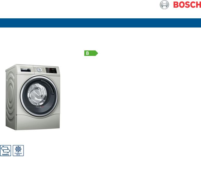Bosch WDU28569GB Product spec sheet