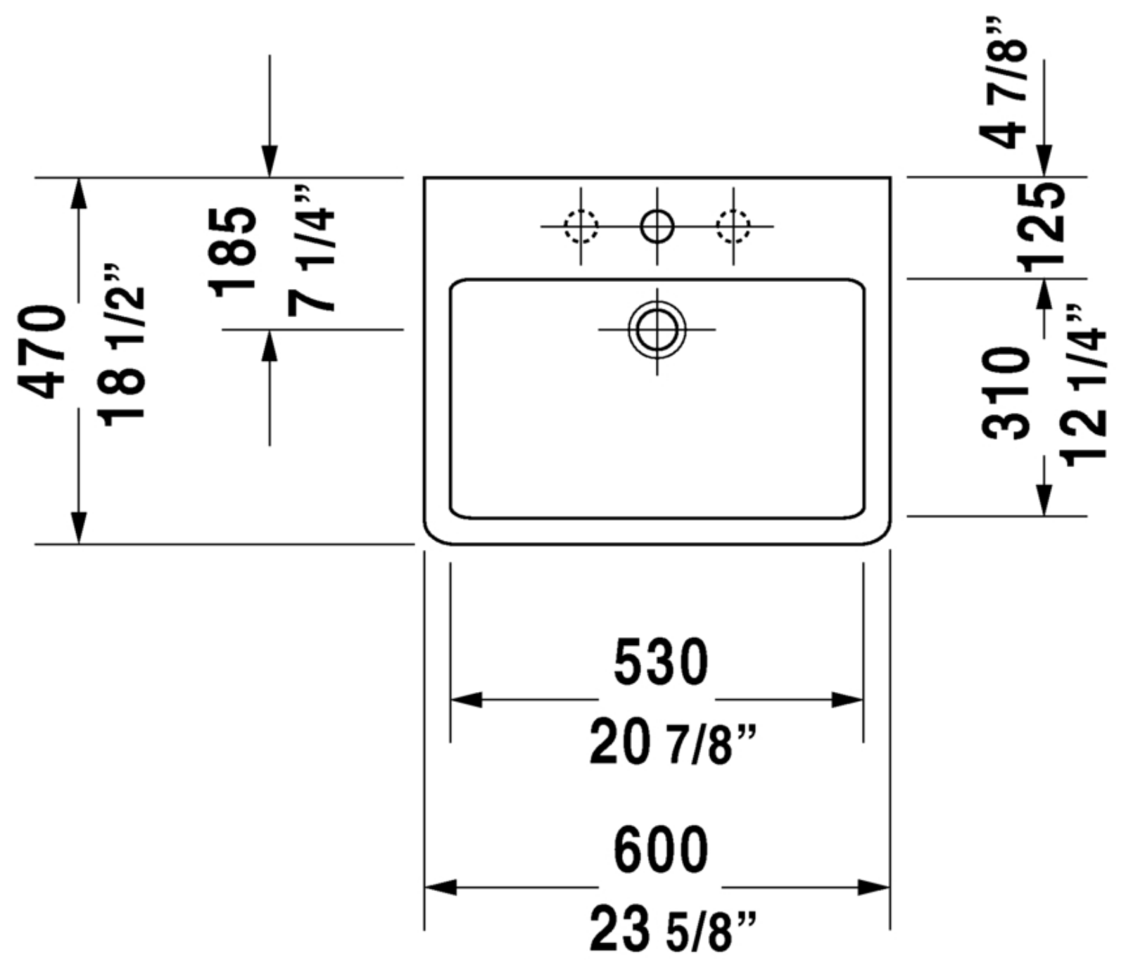 Duravit DRV1659 Dimensions - ManualMachine.com
