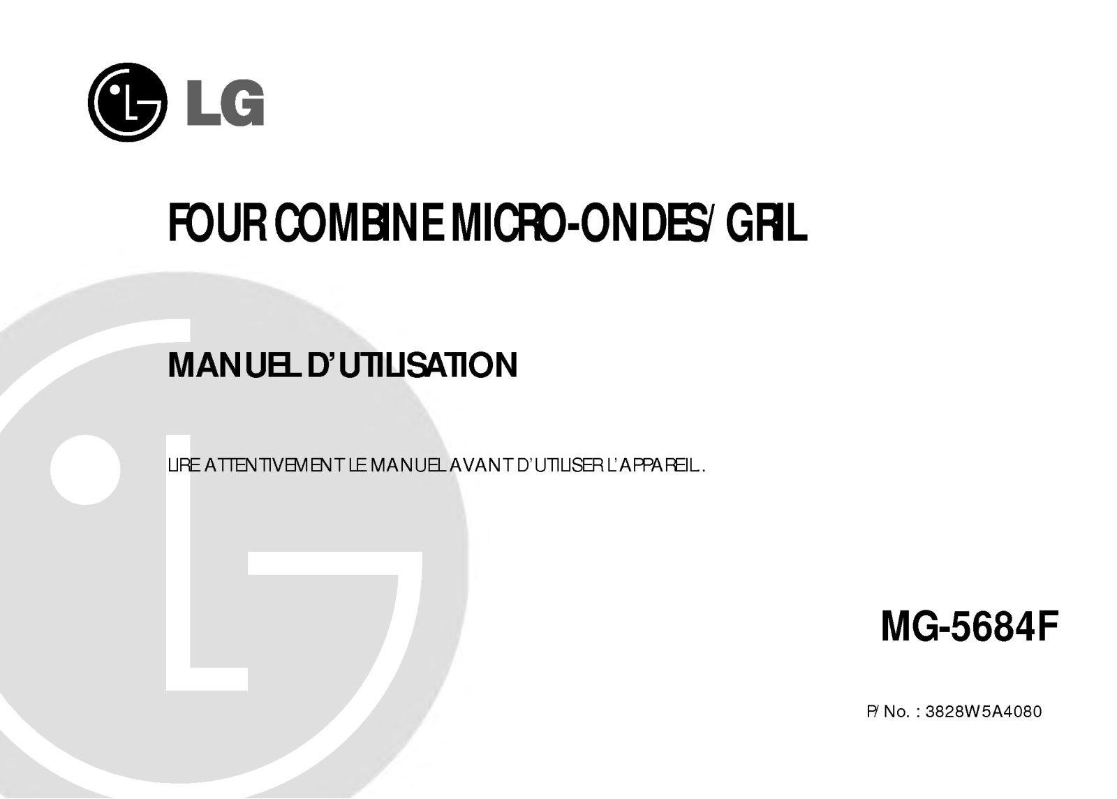 LG MG-5684F User Manual