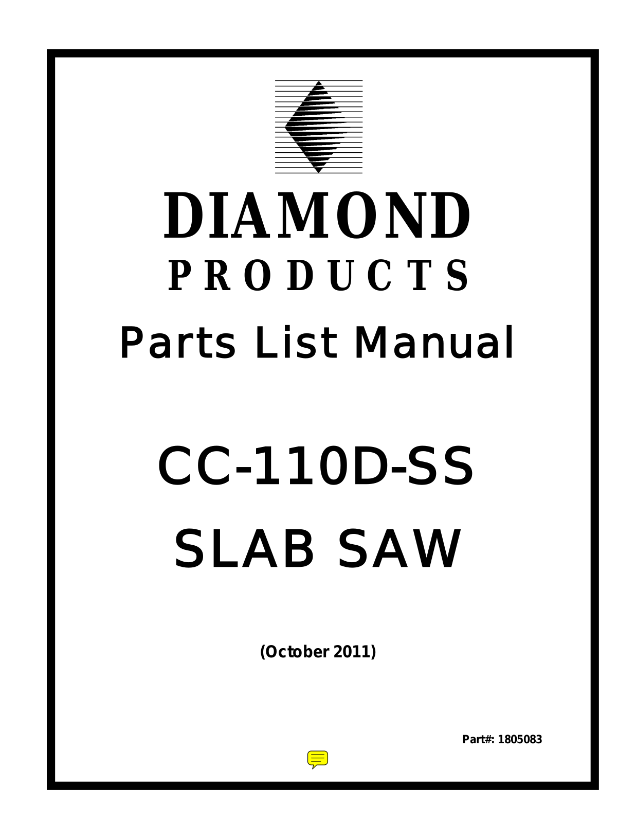 Diamond CC110D-SS User Manual