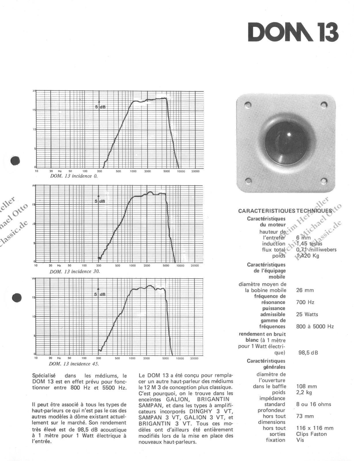 Cabasse Dom 13 User guide - ManualMachine.com