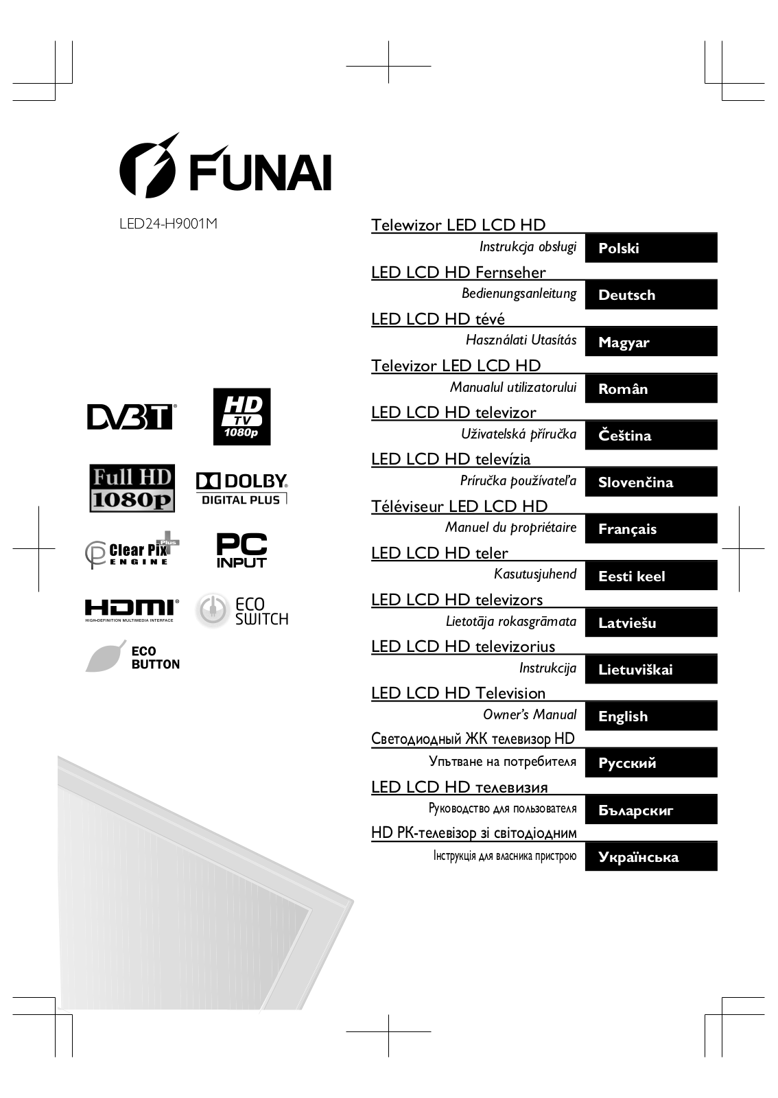 FUNAI LED24-H9001M User Manual