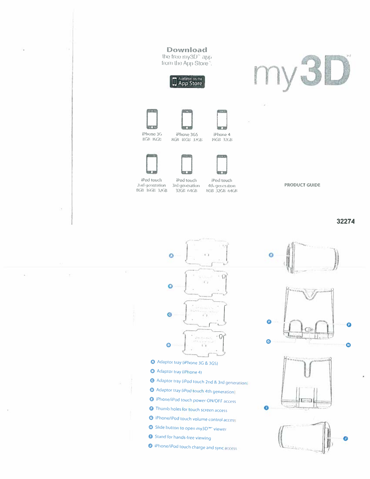 HASBRO MY 3D Viewer White and Black User Manual