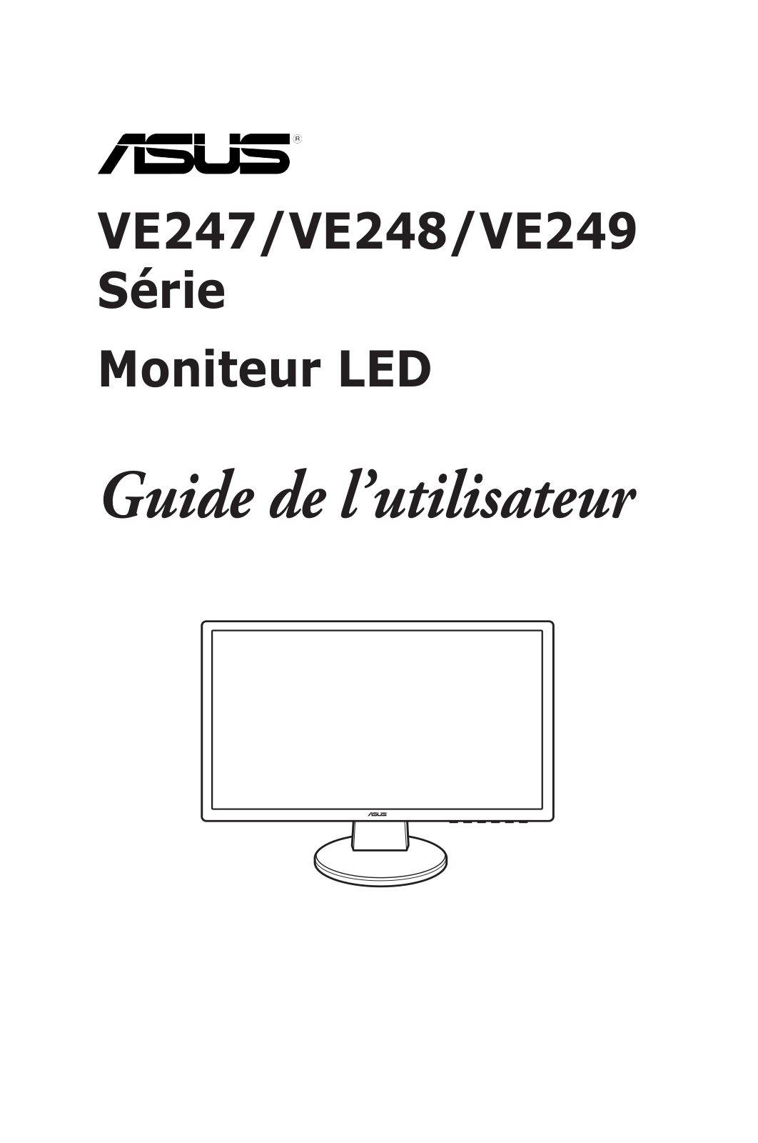 ASUS VE248H, VE247T User Manual