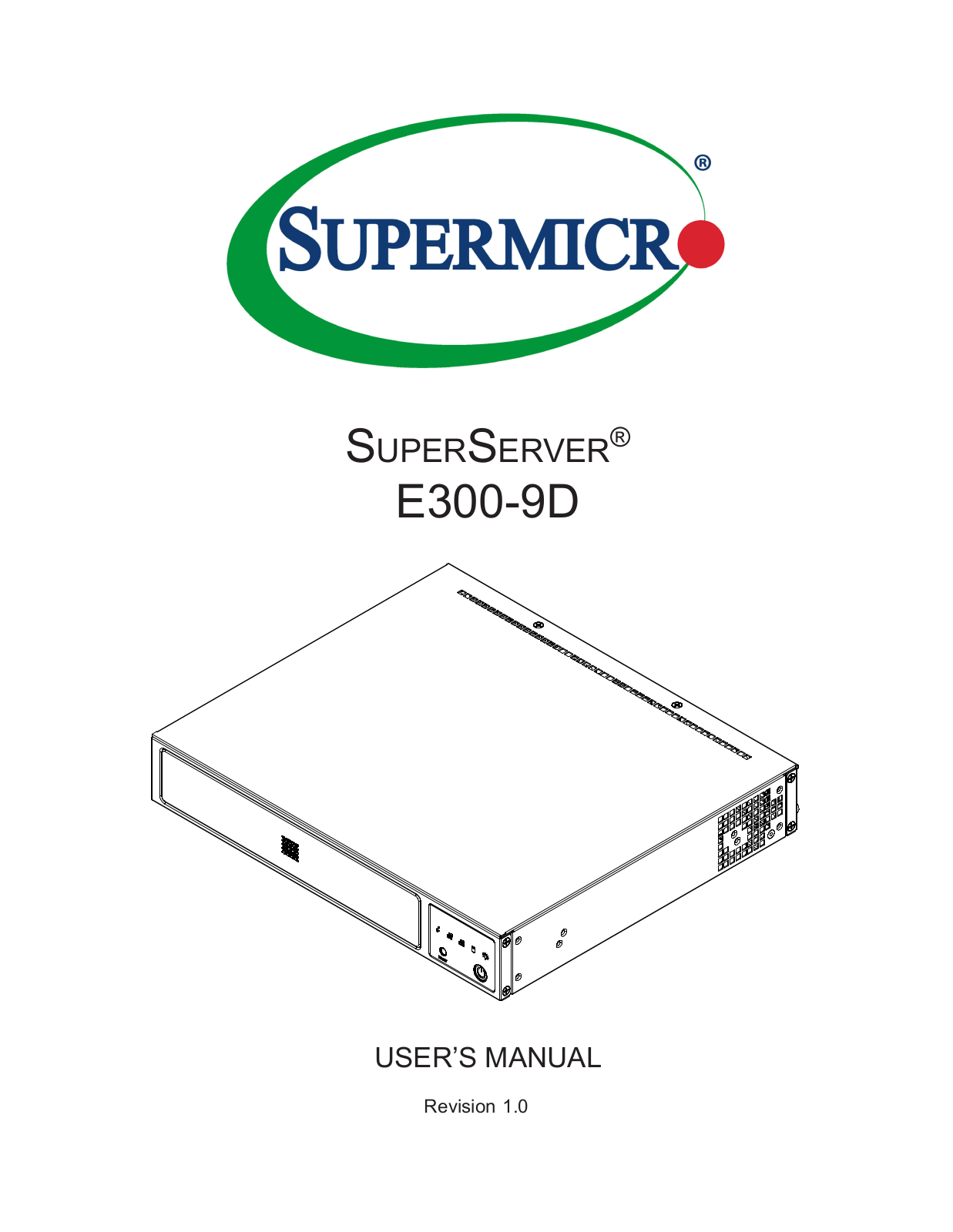 Supermicro SuperServer E300-9D operation manual