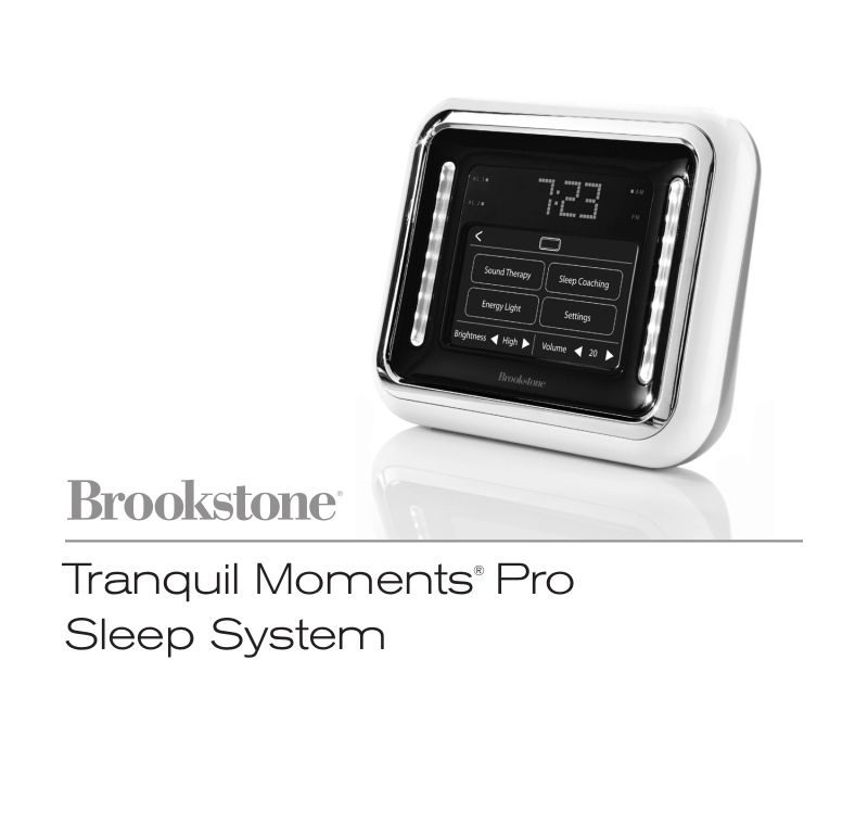 Brookstone Tranquil Moments PRO User Manual