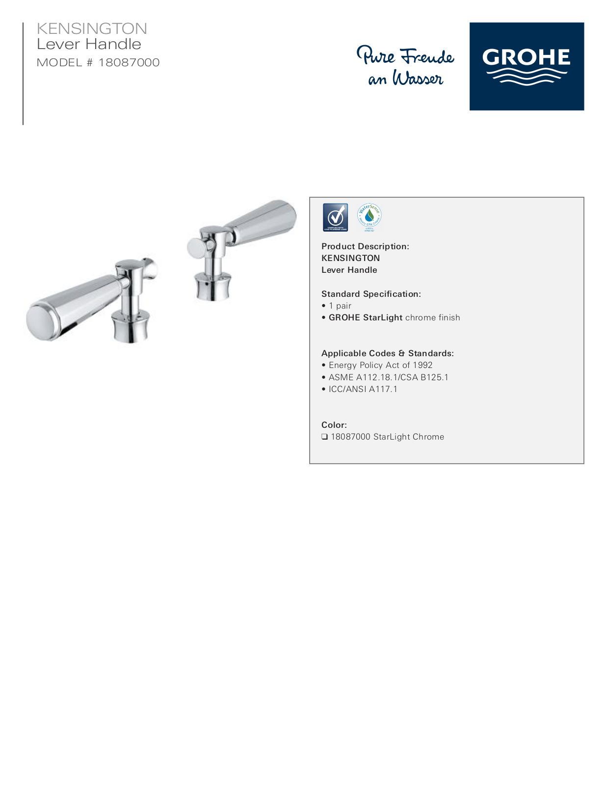 GROHE GRH3420 Specifications - ManualMachine.com