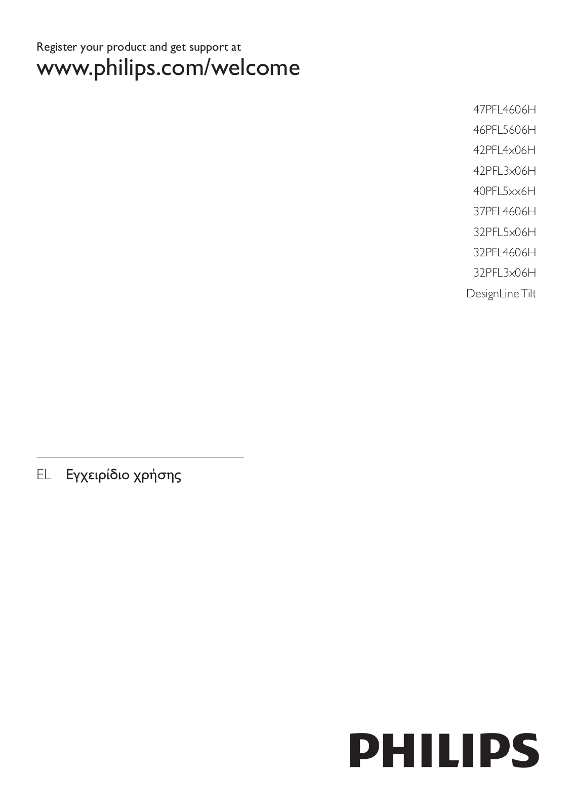 PHILIPS 32PFL5306H, 40PFL5206H User Manual