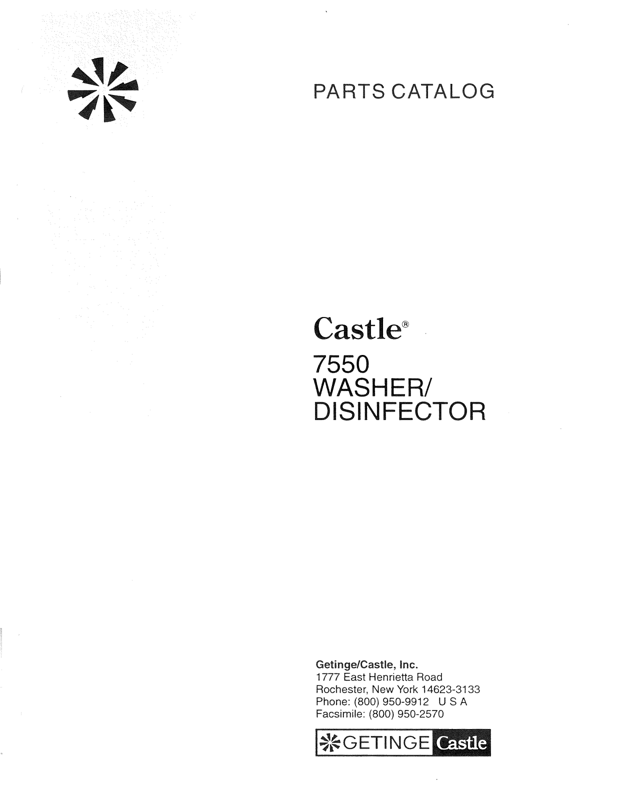 Castle 7550 User manual