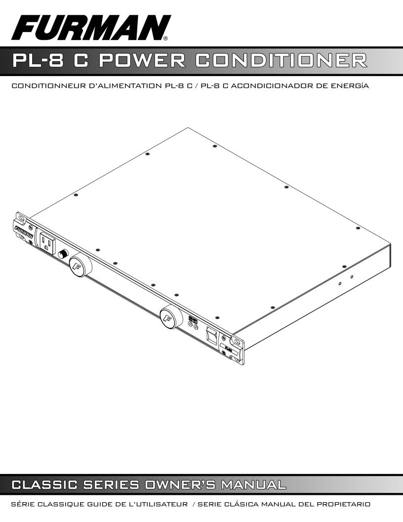 Furman PL-8C User manual