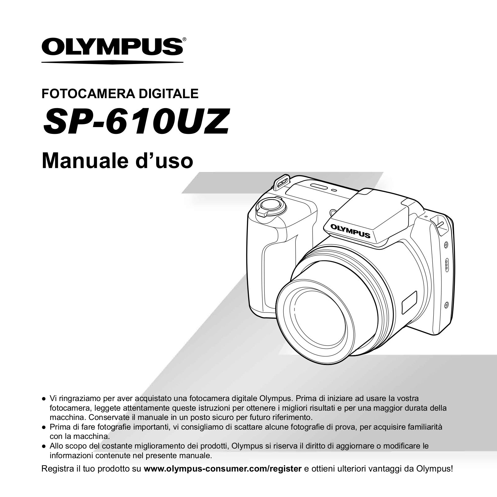 OLYMPUS SP-610UZ User Manual