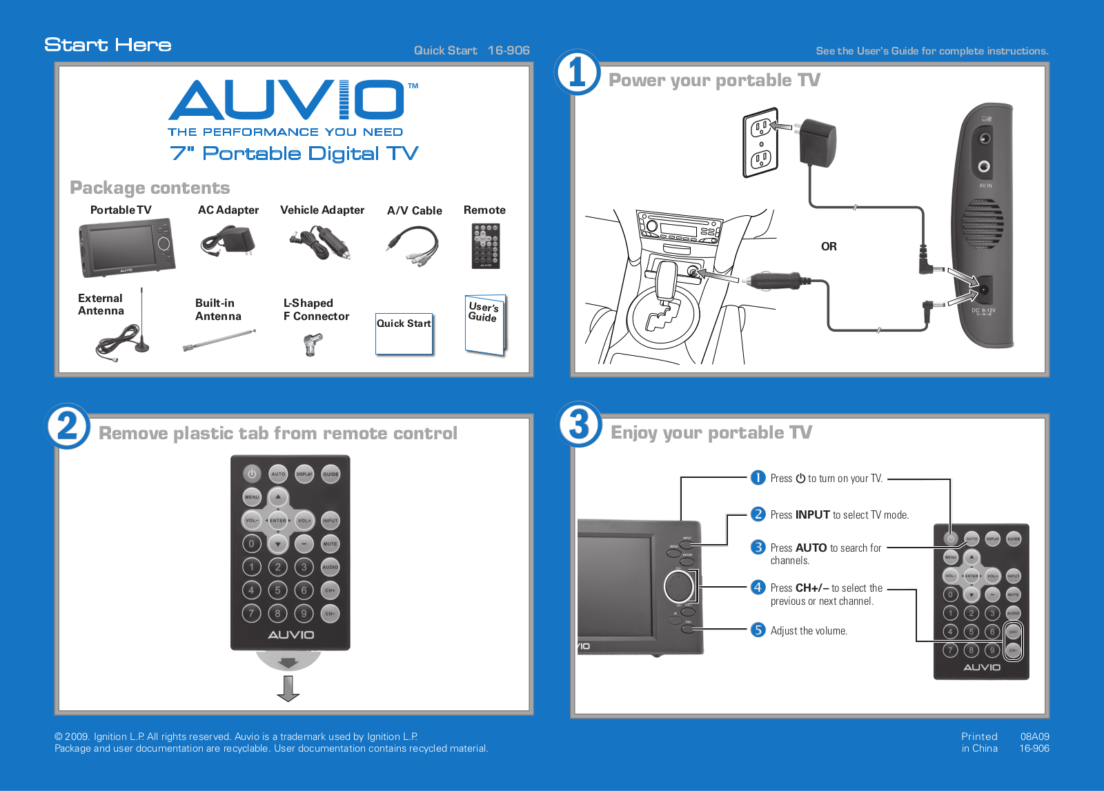 Radio Shack Auvio 16-906 User Manual