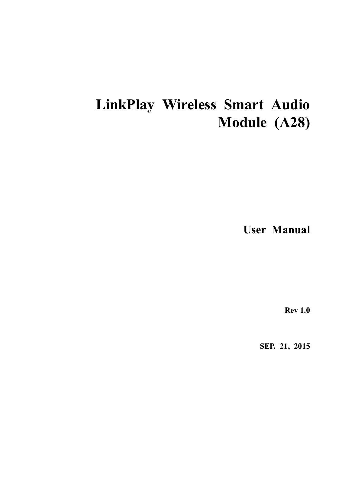 Wiimu Information Technology A28 User Manual