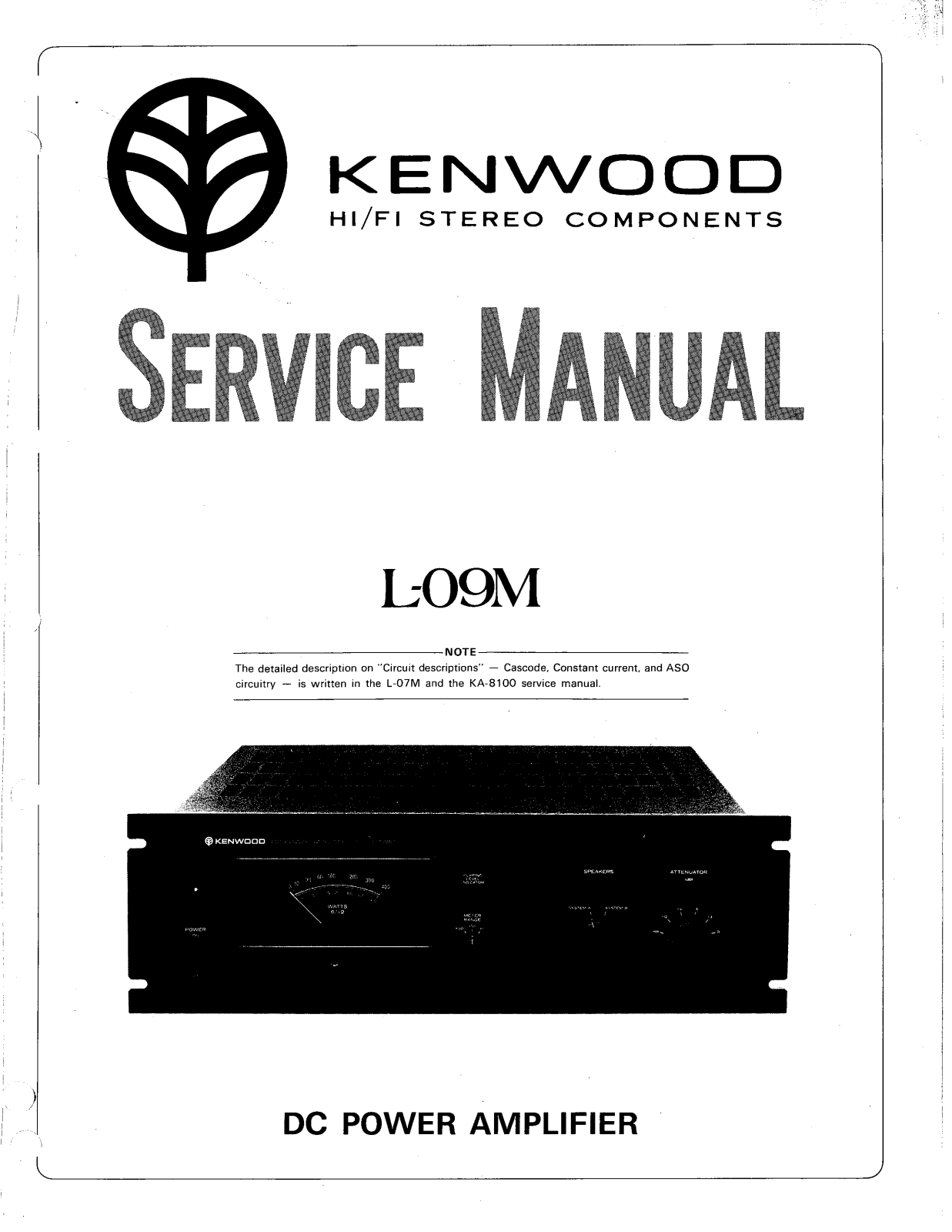 Kenwood L-09-M Service Manual