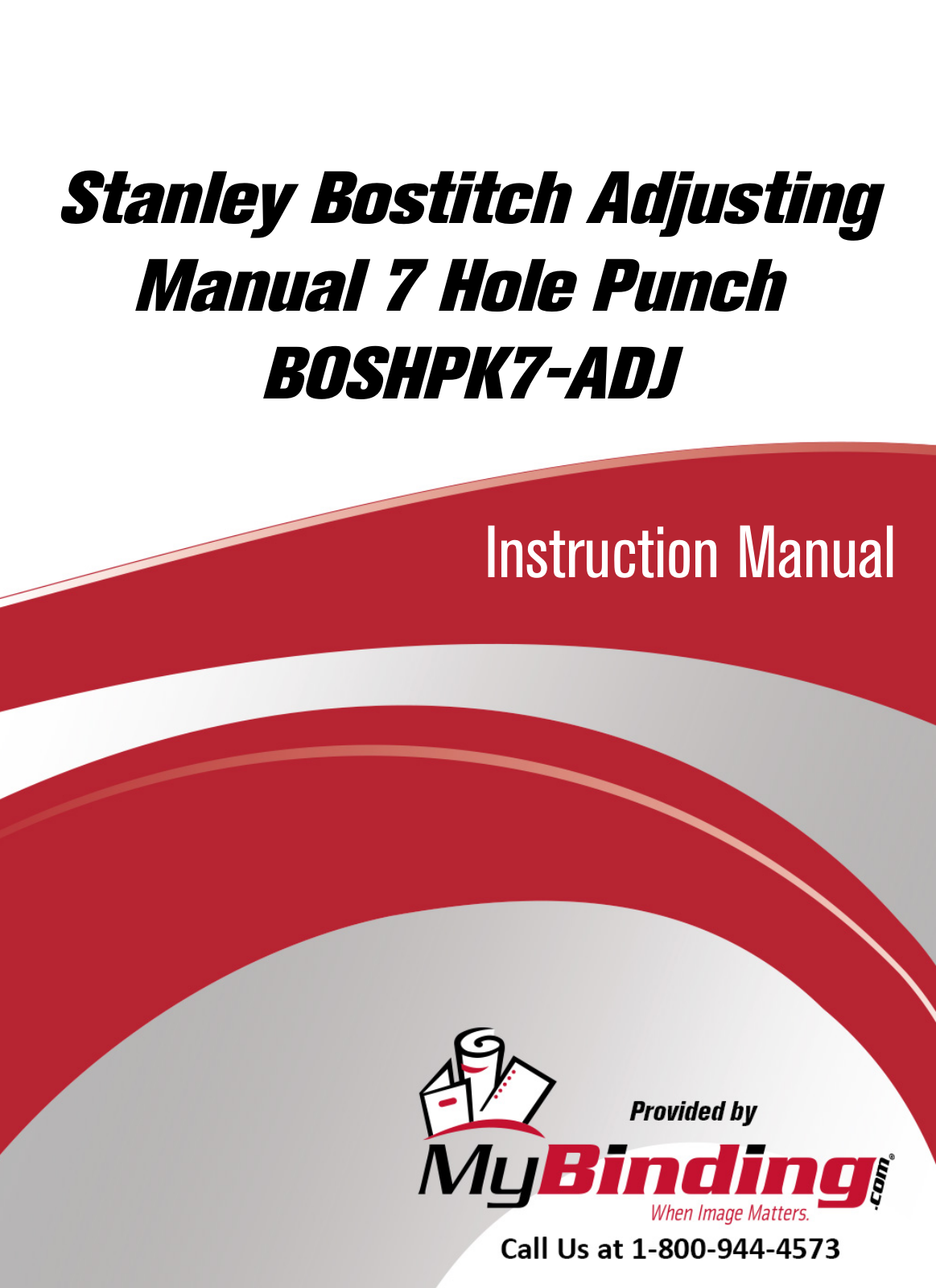 Bostitch HPK3-ADJ, HPK7-ADJ Instruction Manual