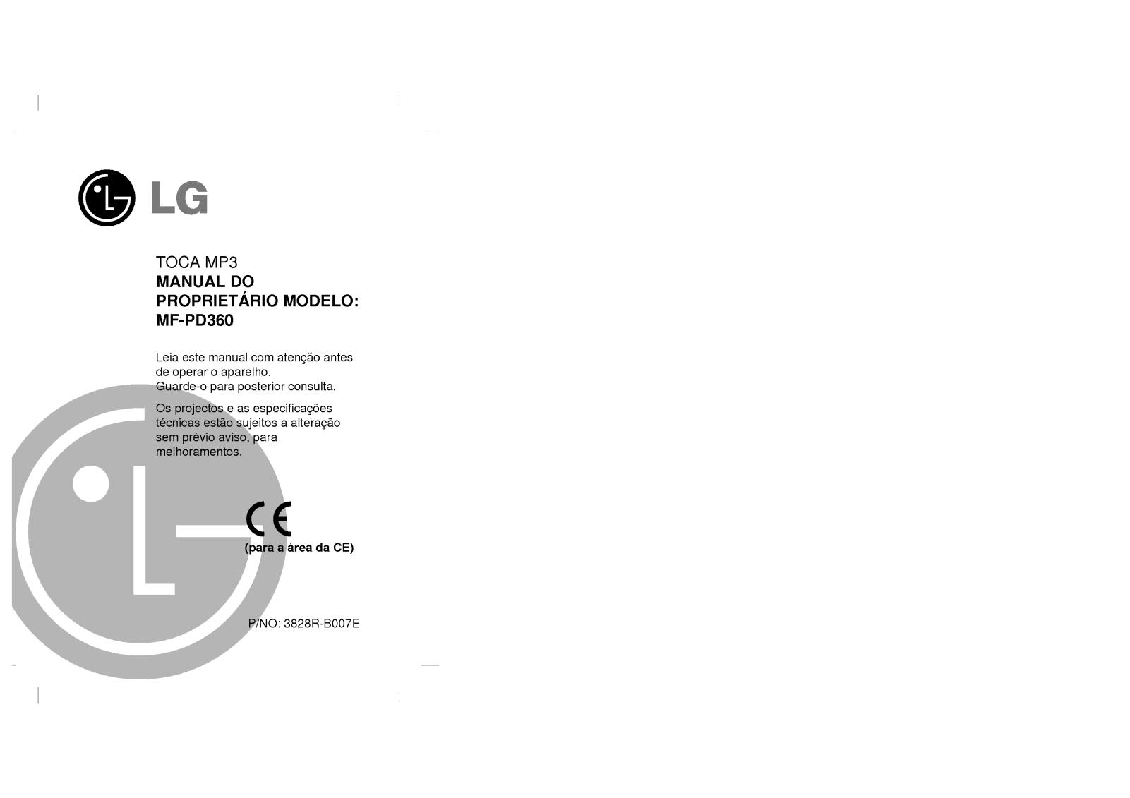 Lg MF-PD360 user Manual