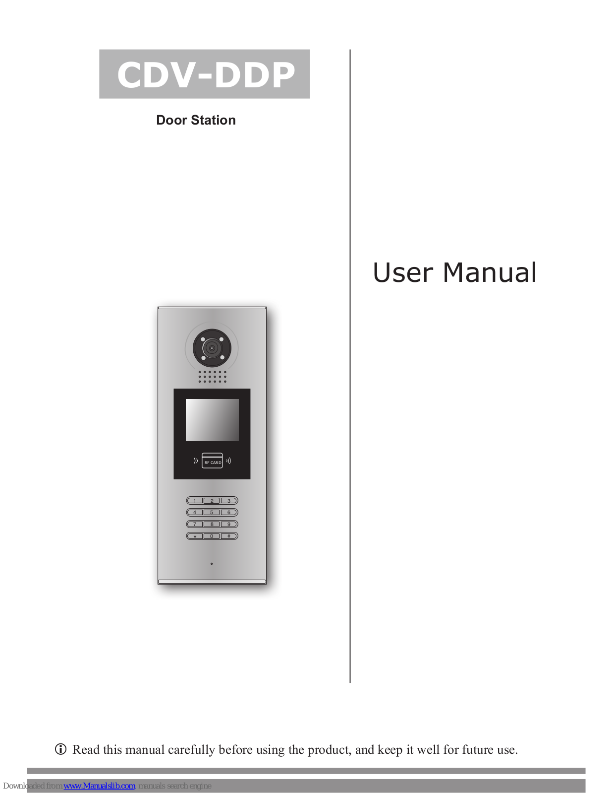 CDVI CDV-DDP User Manual