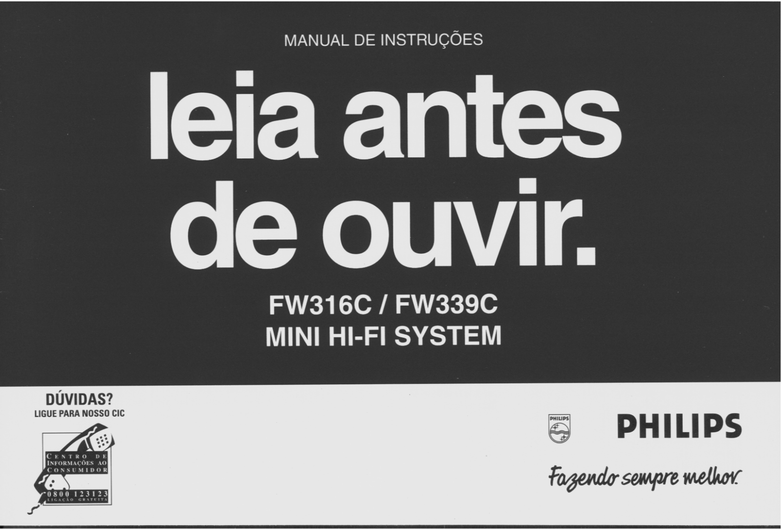 Philips FW339C/37, FW339C/21, FW339C/22, FW316C/37, FW316C/22 User Manual