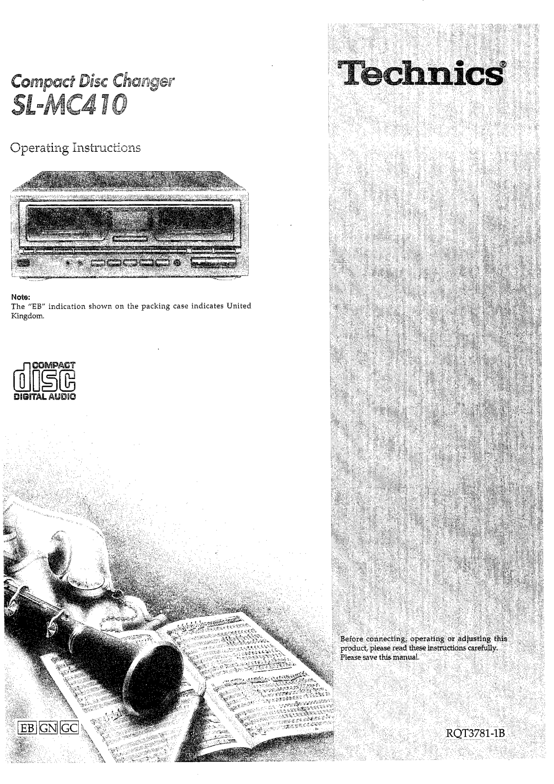 Technics sl-mc410 User Manual