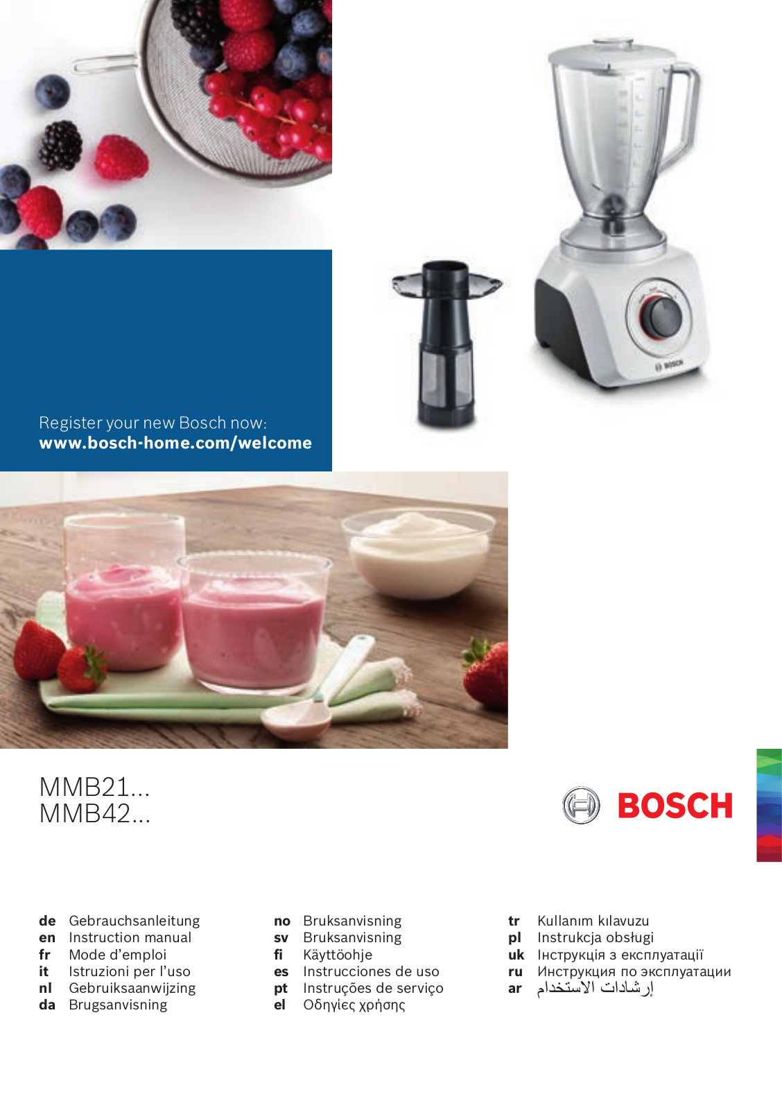 Bosch MMB21P0R User Manual