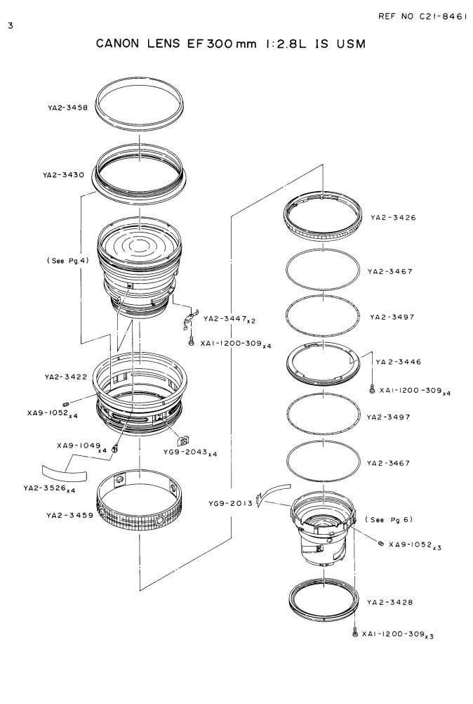 Canon EF 300 PARTS CATALOG